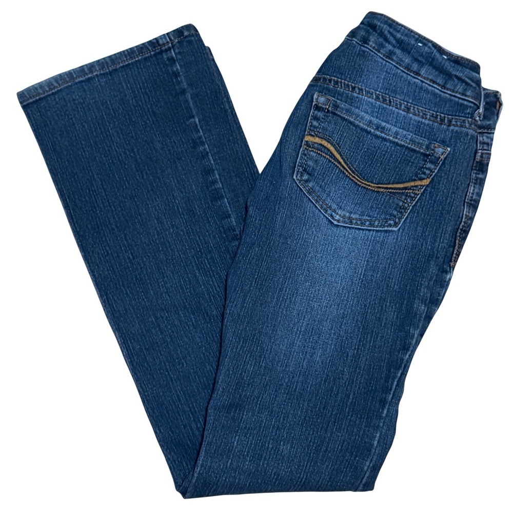 SO Women's Boot Cut Jeans - Dark Blue - Picture 2 of 7